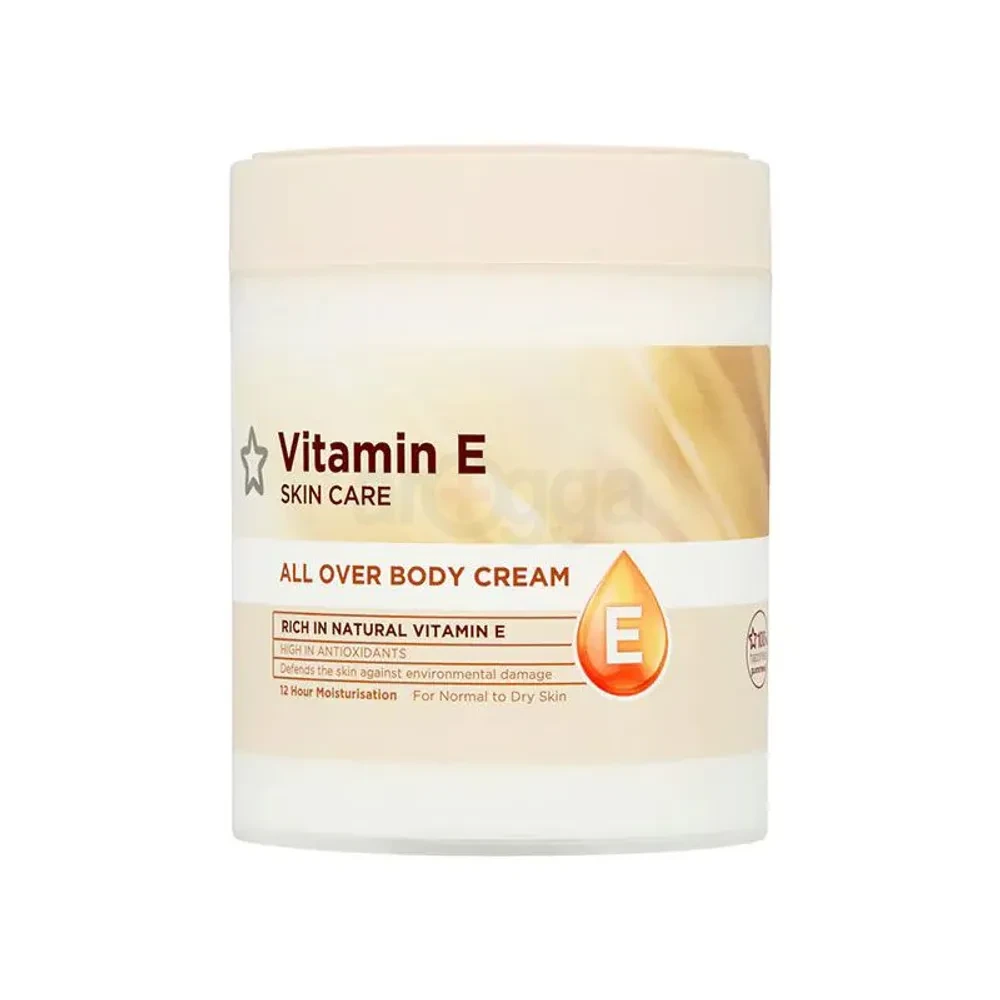 Vitamin E All Over Body Cream 475ml (Normal to Dry Skin) - Made in the UK
