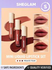 SHEGLAM Matte Allure Mini Liquid Lipstick Set